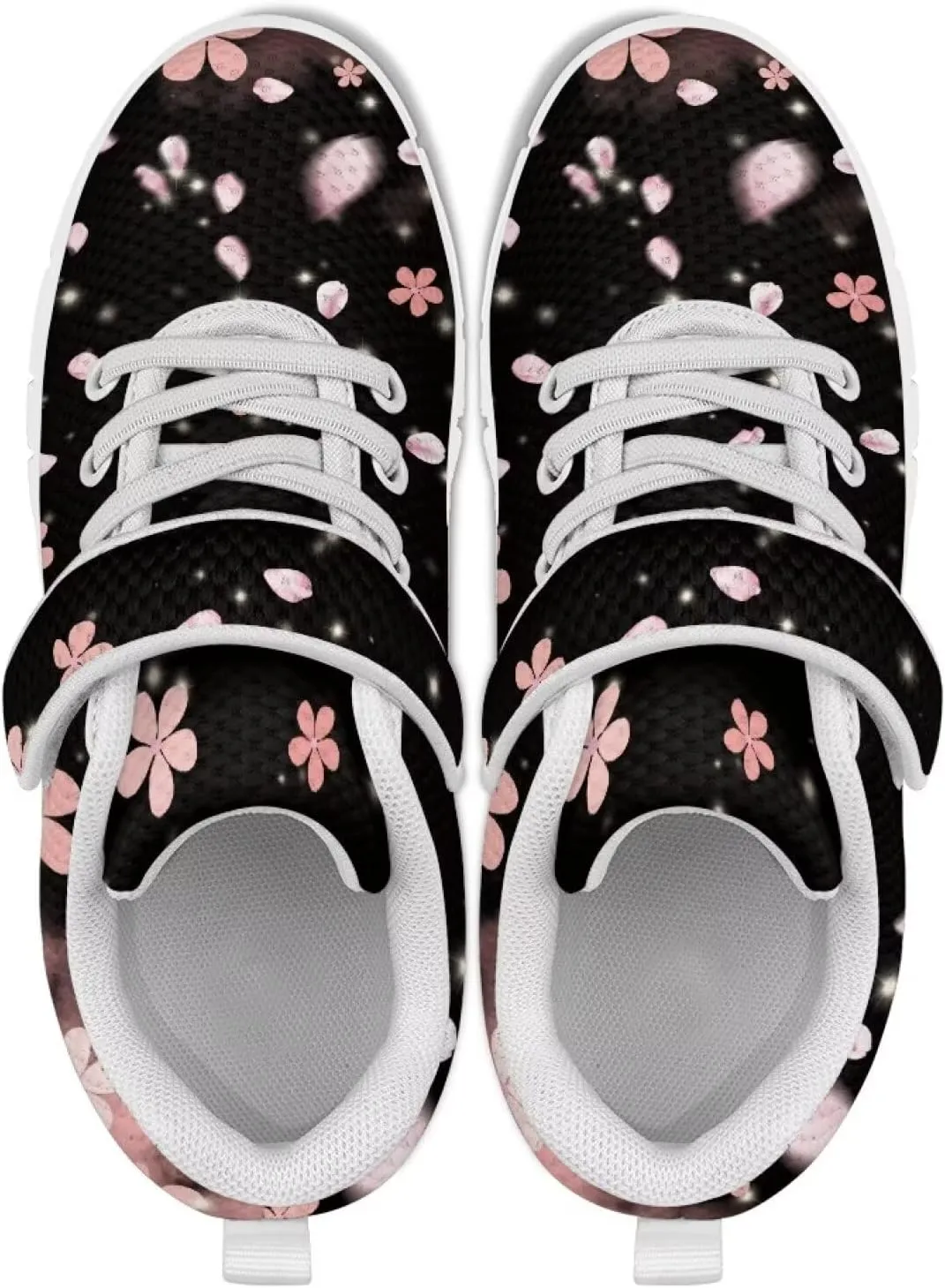 Toddler Boys Girls Sneakers Comfaortable Lace Up Outdoor Shoes Lightweight Soft Air Shoes for Parks US 11-15 White Sole