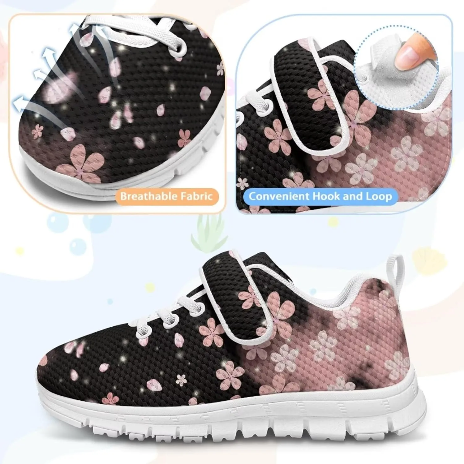 Toddler Boys Girls Sneakers Comfaortable Lace Up Outdoor Shoes Lightweight Soft Air Shoes for Parks US 11-15 White Sole