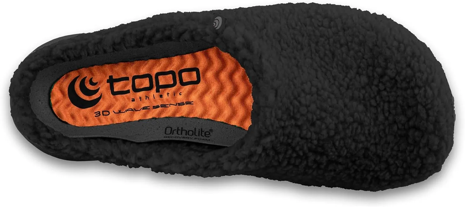 Topo Athletic Women's Revive Lightweight Comfortable 3MM Drop Recycled Fleece Natural Recovery Shoes, Everyday Wear Slippers