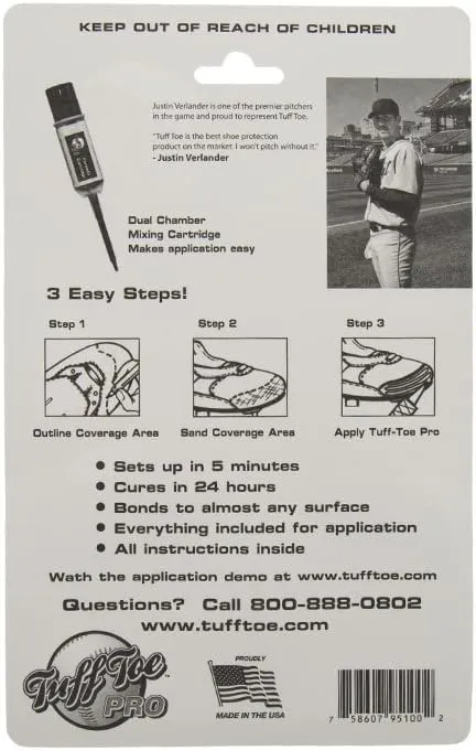 Tuff Toe Pro Baseball Pitchers and Catchers Cleat Guards | Pitcher Shoe Drag Protector