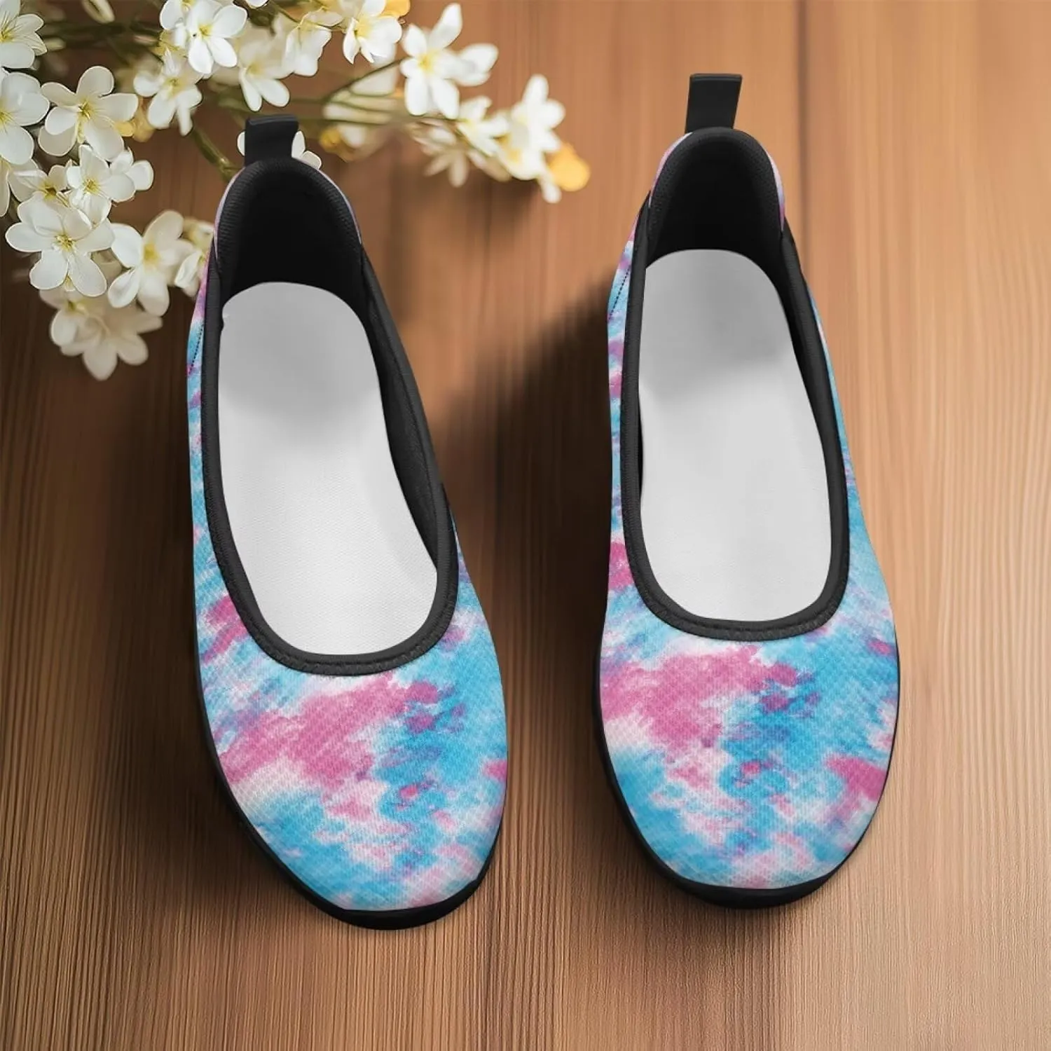 UNICEU Women Walking Shoes Slip On Breathable Casual Loafers Lightweight Low Top Fashion Sneakers for Running Work