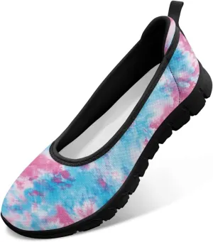 UNICEU Women Walking Shoes Slip On Breathable Casual Loafers Lightweight Low Top Fashion Sneakers for Running Work