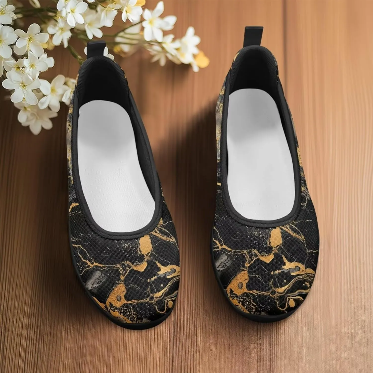 UNICEU Women Walking Shoes Slip On Breathable Casual Loafers Lightweight Low Top Fashion Sneakers for Running Work