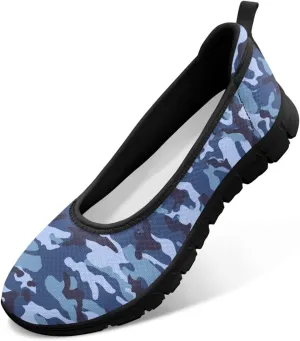 UNICEU Women Walking Shoes Slip On Breathable Casual Loafers Lightweight Low Top Fashion Sneakers for Running Work