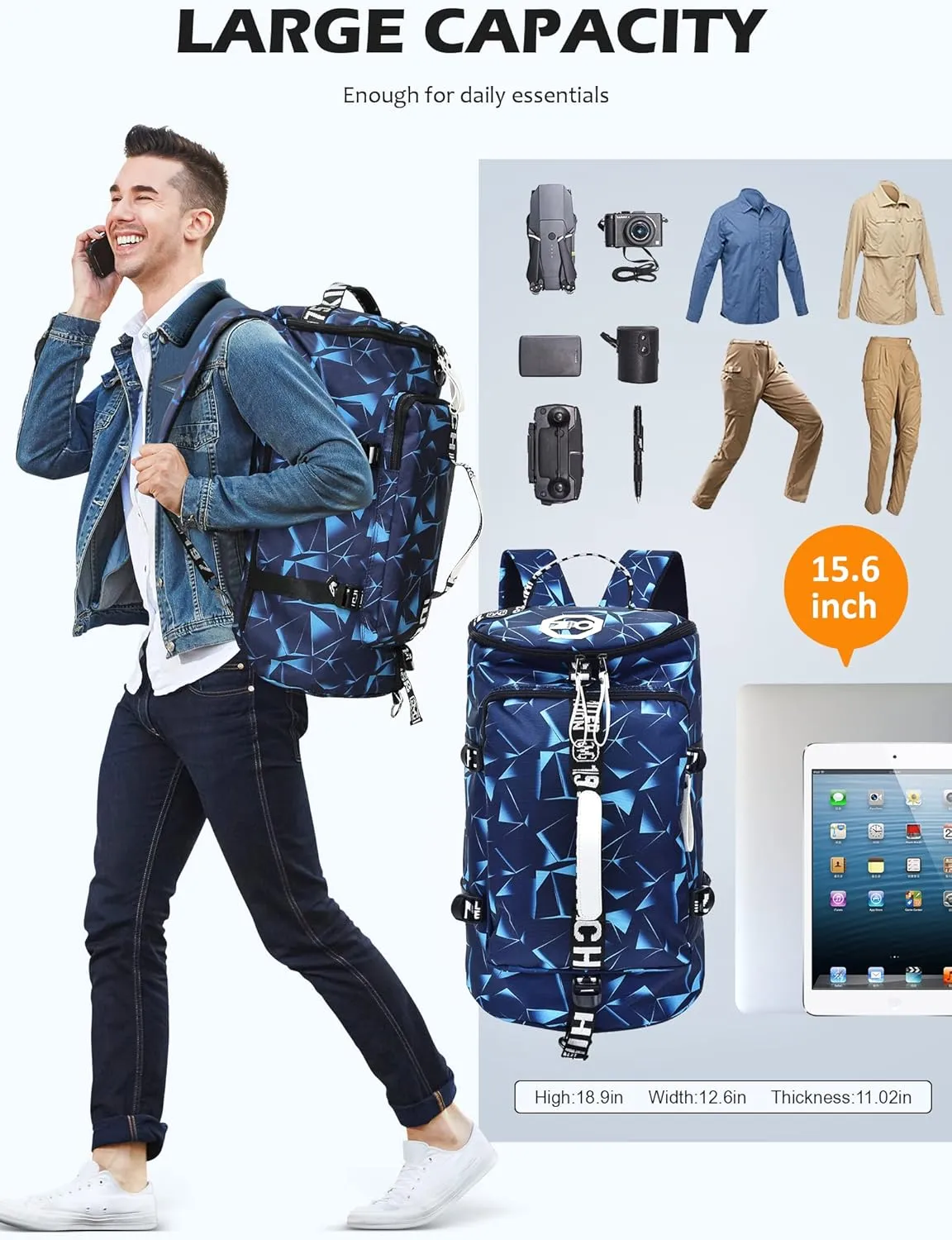 Unisex Adult Sports Duffel Bags