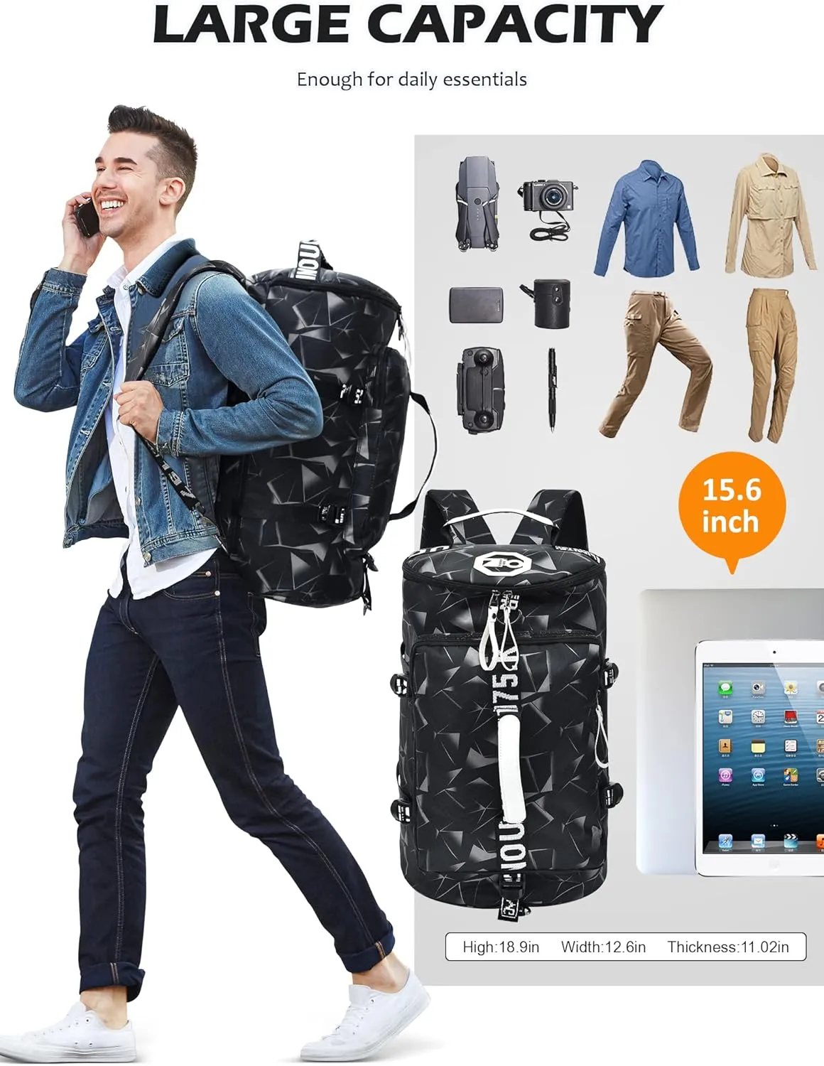 Unisex Adult Sports Duffel Bags