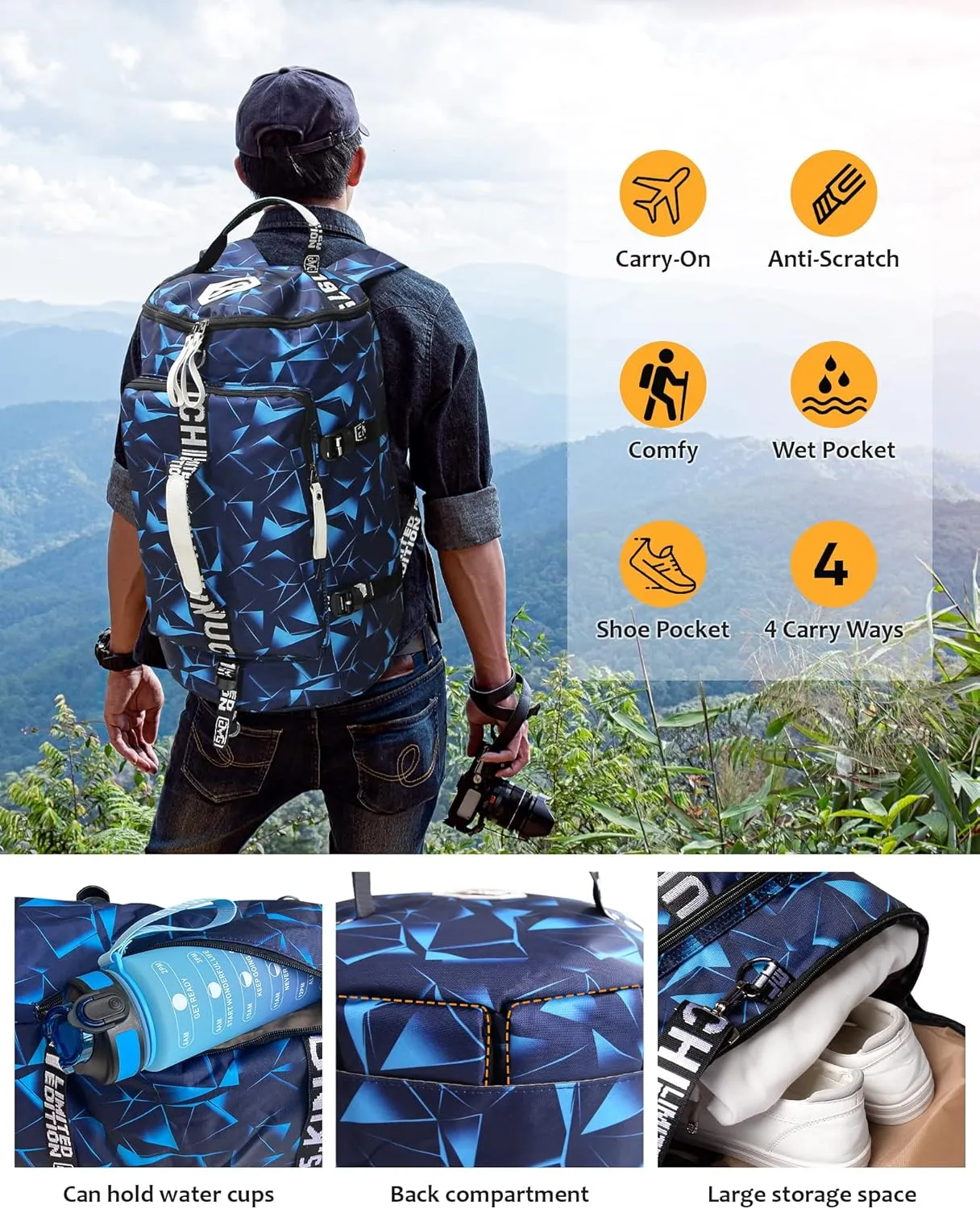 Unisex Adult Sports Duffel Bags