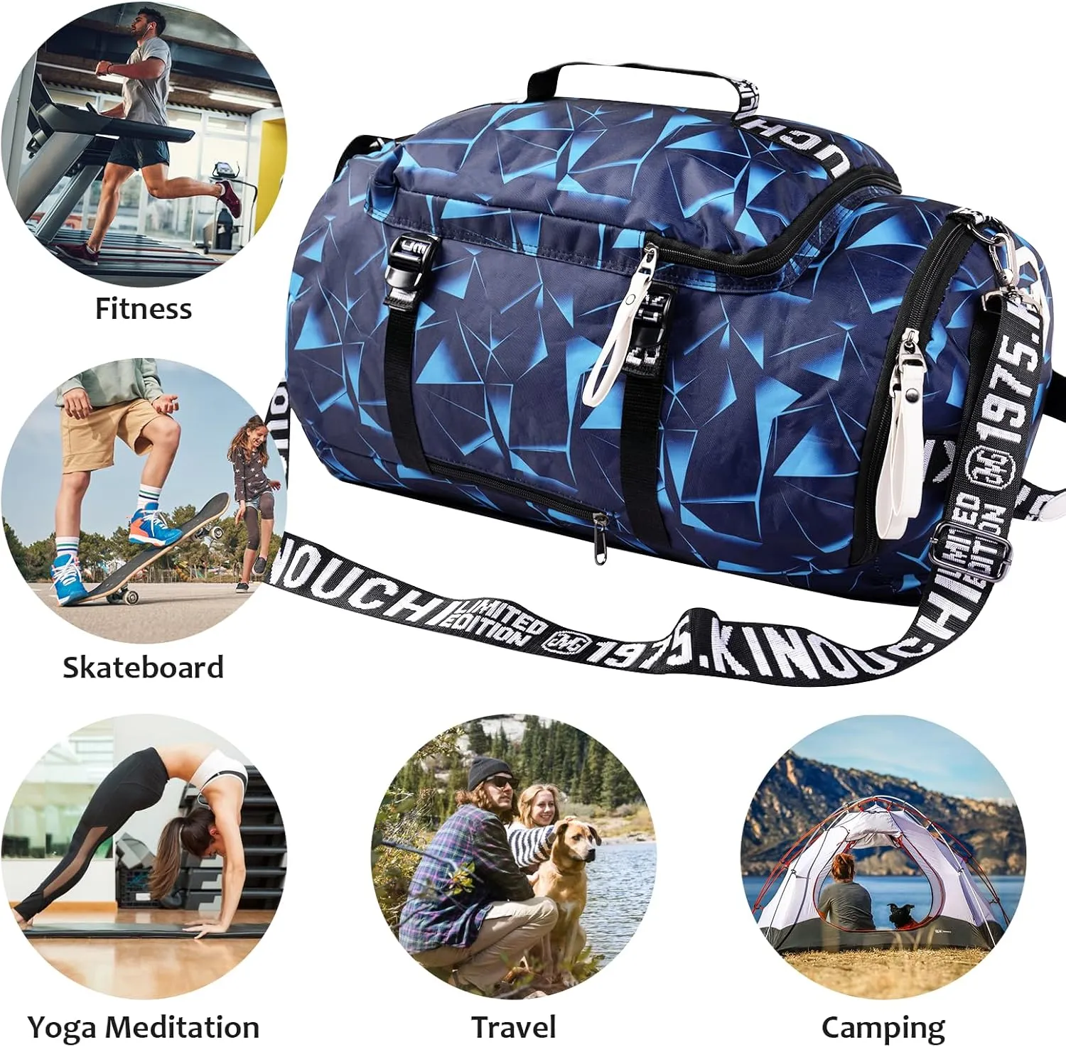 Unisex Adult Sports Duffel Bags