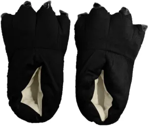 Unisex Cozy Flannel House Monster Slippers Halloween Animal Costume Paw Claw Shoes