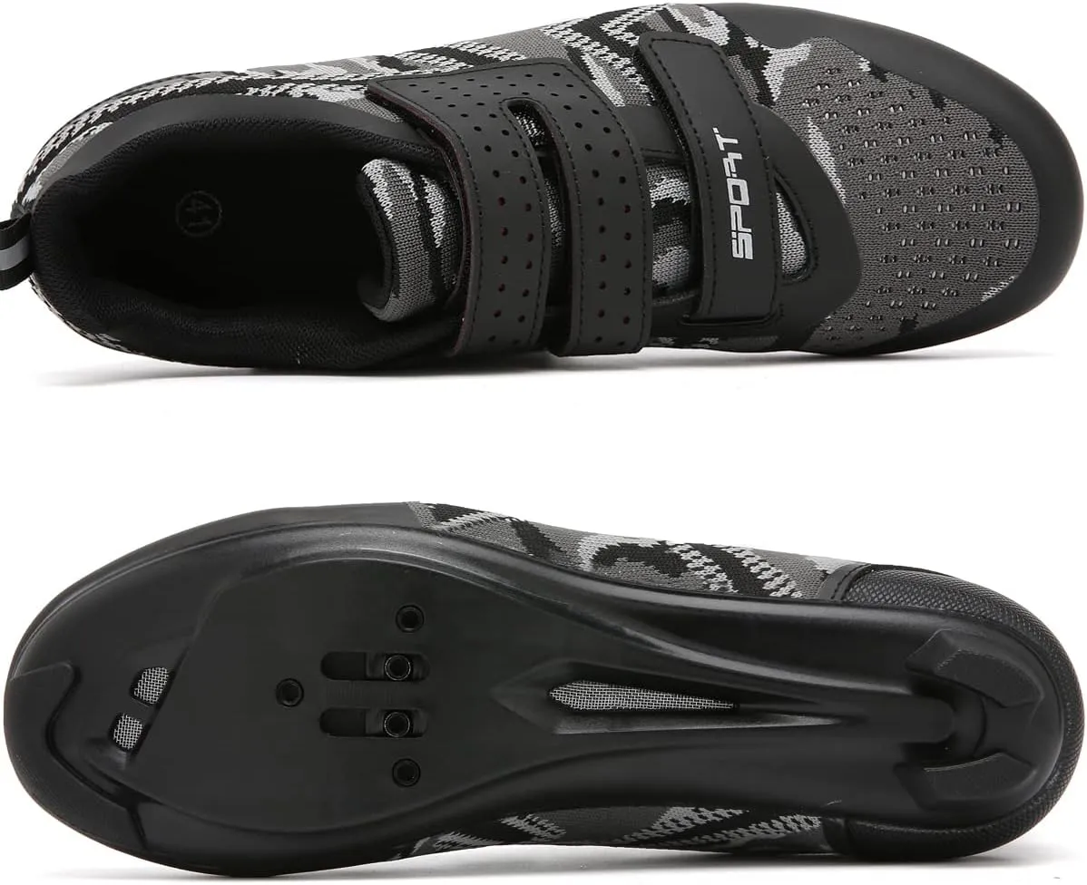 Unisex Cycling Shoes Compatible with Peloton Indoor Riding Road Bicycle with Delta Cleats Outdoor Pedal Bike Shoes