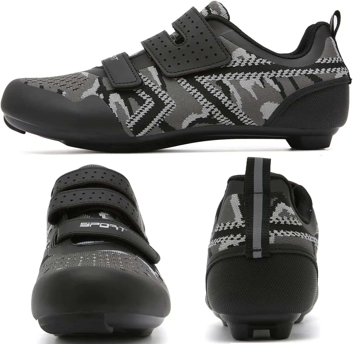Unisex Cycling Shoes Compatible with Peloton Indoor Riding Road Bicycle with Delta Cleats Outdoor Pedal Bike Shoes