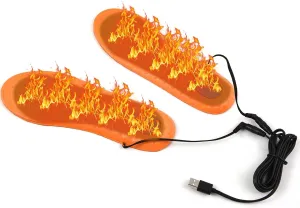USB Reable Electric Heated Shoe Insoles Heating Shoe Inserts Foot Warmer