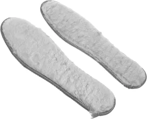 VALICLUD 4 Pairs Thickened Plush Insoles for Women Cozy Warm Shoe Inserts with Nonslip Base Ergonomic Design for Winter Boots Ski Shoes