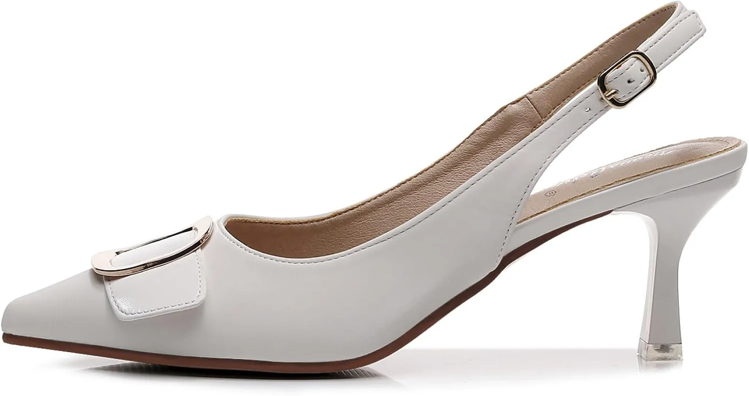 VenusCelia Women's Charming Lady Slingback Pump Shoe