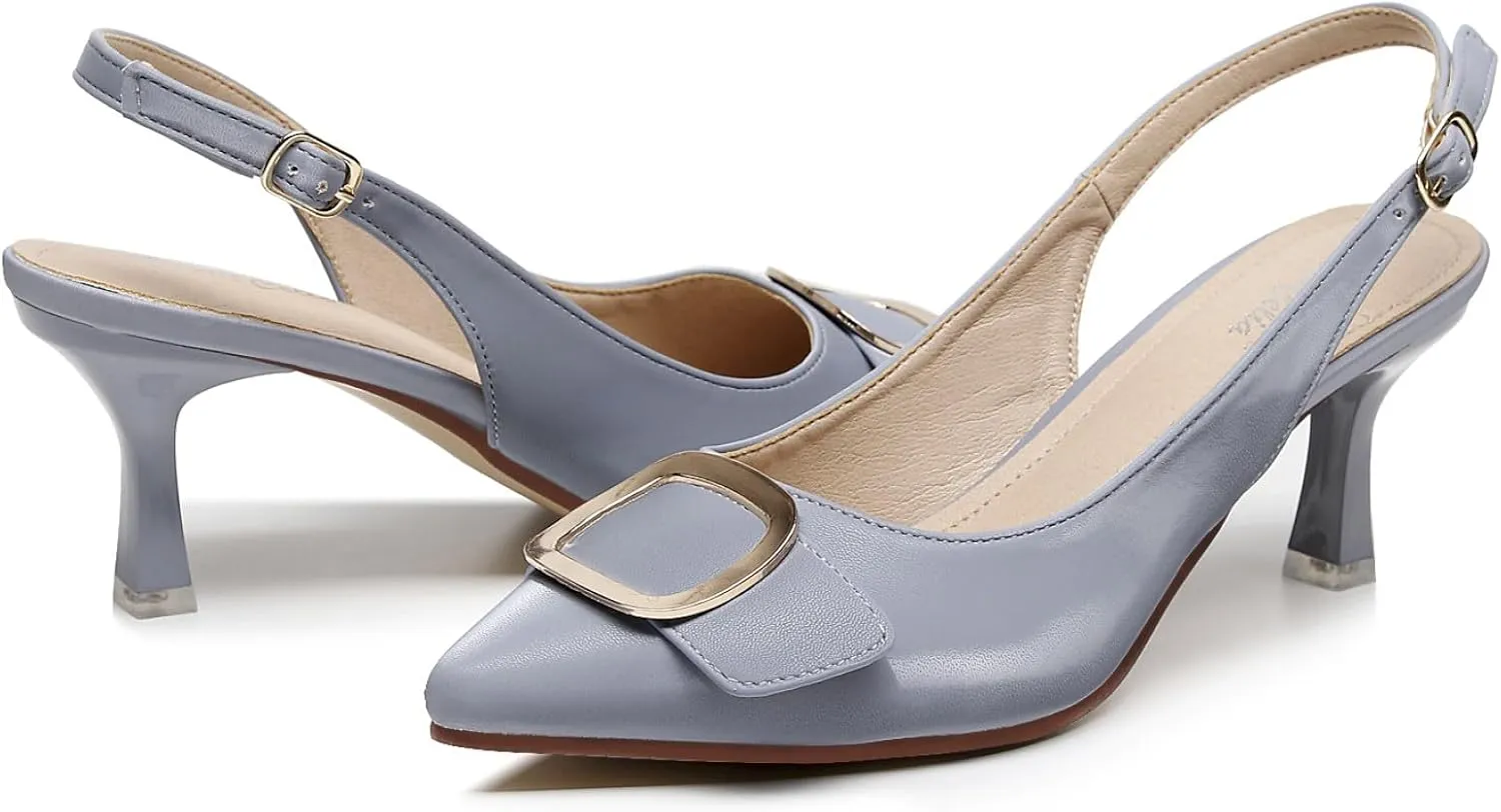 VenusCelia Women's Charming Lady Slingback Pump Shoe