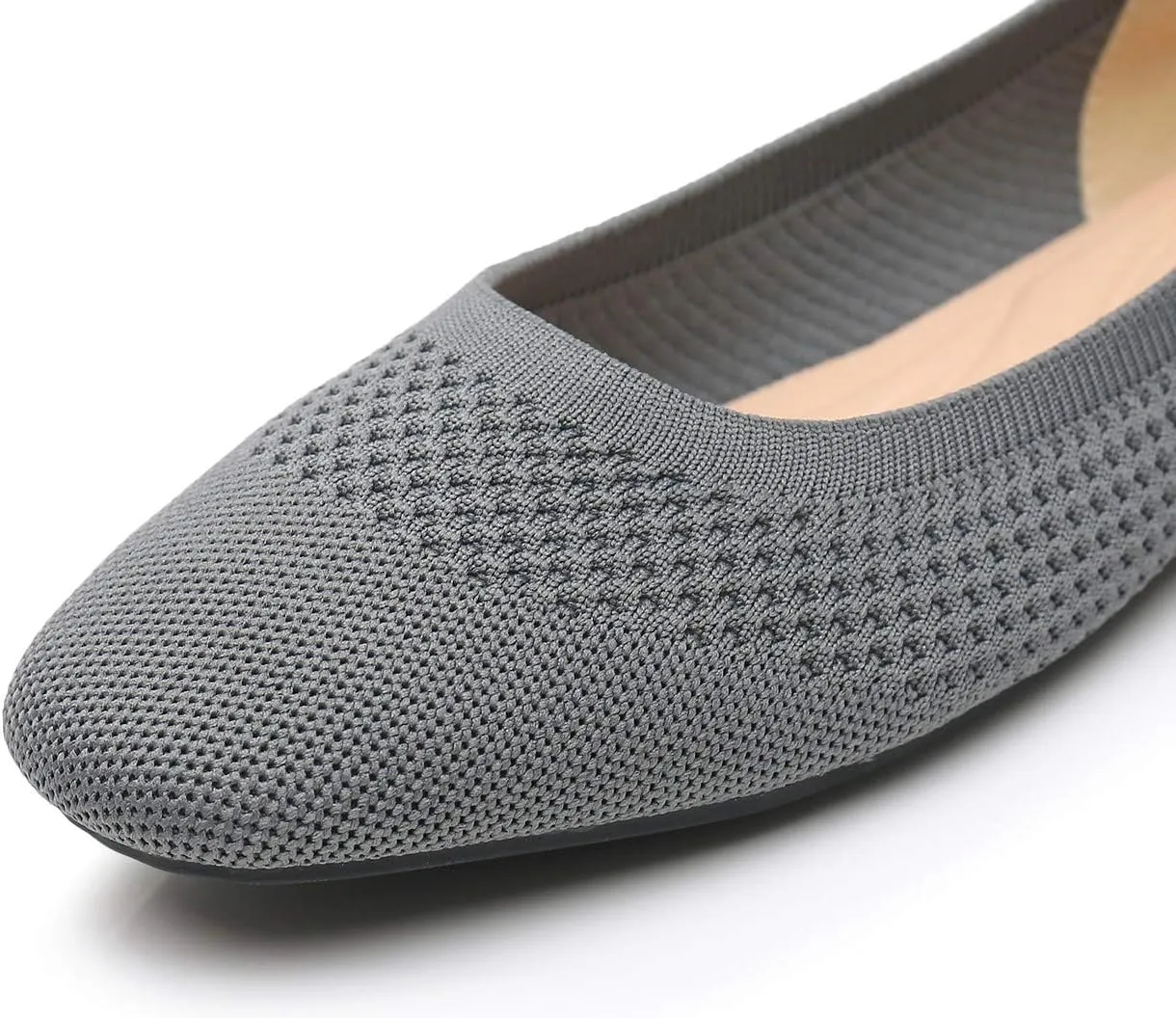 VenusCelia Women's Flexible Knit Flat Shoe