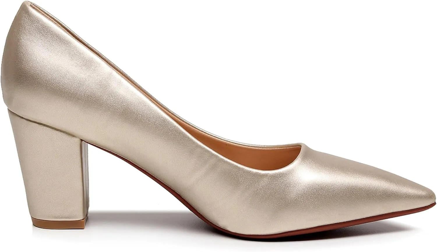VenusCelia Women's Lewin Pump Chunky Heel Shoe