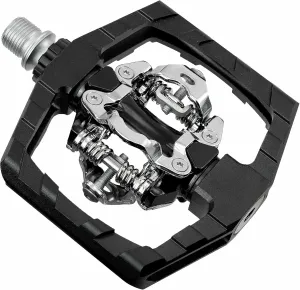 Venzo Click'R Compatible with Shimano SPD Mountain Bike Sealed Pedals with Cleats - Dual Platform Clipless Pedals for Mountain Bike - Easy Clip in & Out