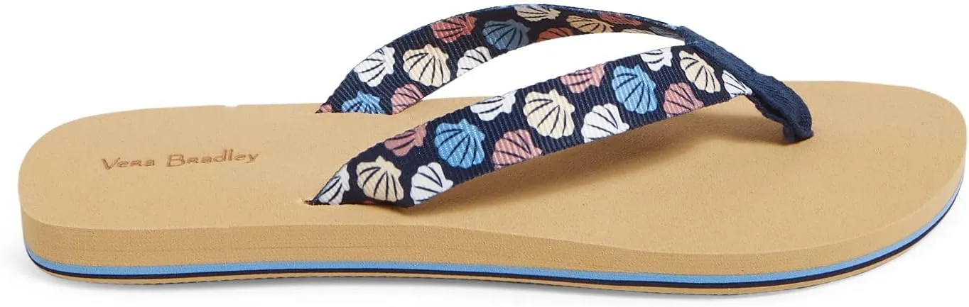 Vera Bradley Women's Webbing Strap Flip Flops