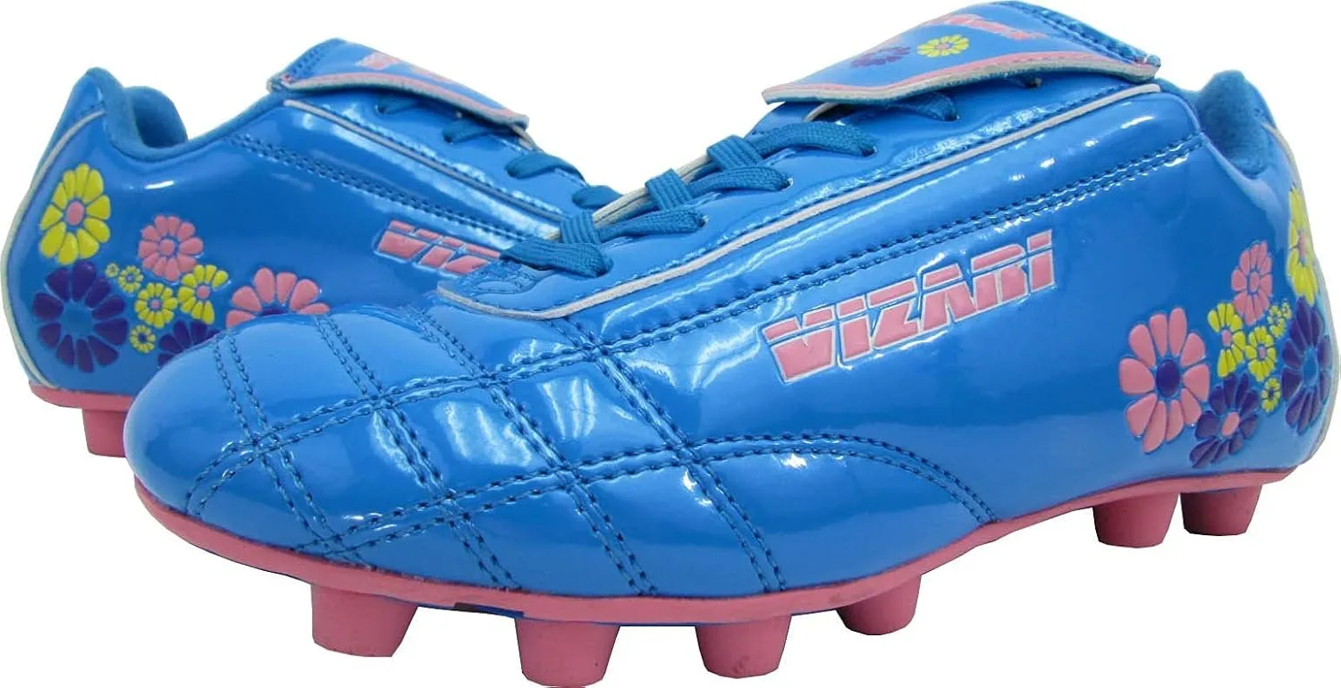 Vizari Blossom FG Soccer Shoe for Toddler/Little Kid | Synthetic Leather, Machine Washable, Unique Graphics, Comfortable Design, Durable Rubber Outsole (Toddler/Little Kid)