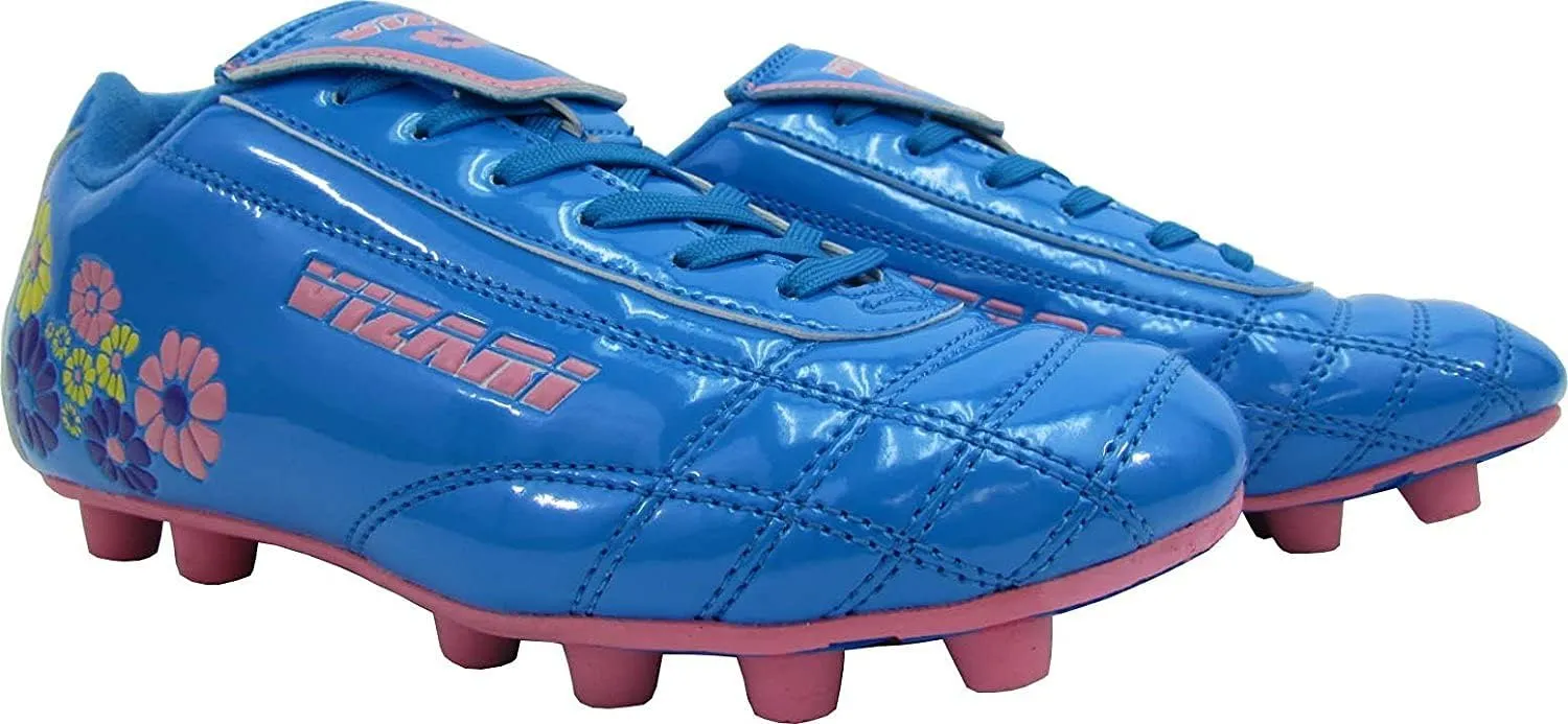 Vizari Blossom FG Soccer Shoe for Toddler/Little Kid | Synthetic Leather, Machine Washable, Unique Graphics, Comfortable Design, Durable Rubber Outsole (Toddler/Little Kid)