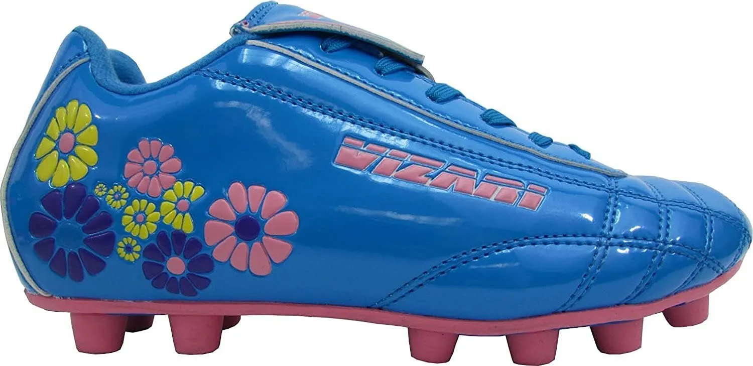 Vizari Blossom FG Soccer Shoe for Toddler/Little Kid | Synthetic Leather, Machine Washable, Unique Graphics, Comfortable Design, Durable Rubber Outsole (Toddler/Little Kid)