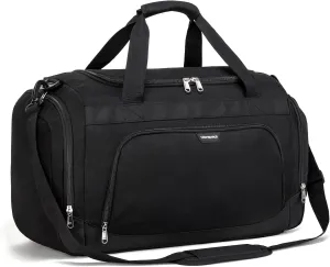 Vorspack Small Gym Bag - 40L Duffle Bag for Men Women Lightweight Duffel Bag with Shoe Compartment Wet Pocket Travel Bag Sports Bag for Sports Gym Travel - Black