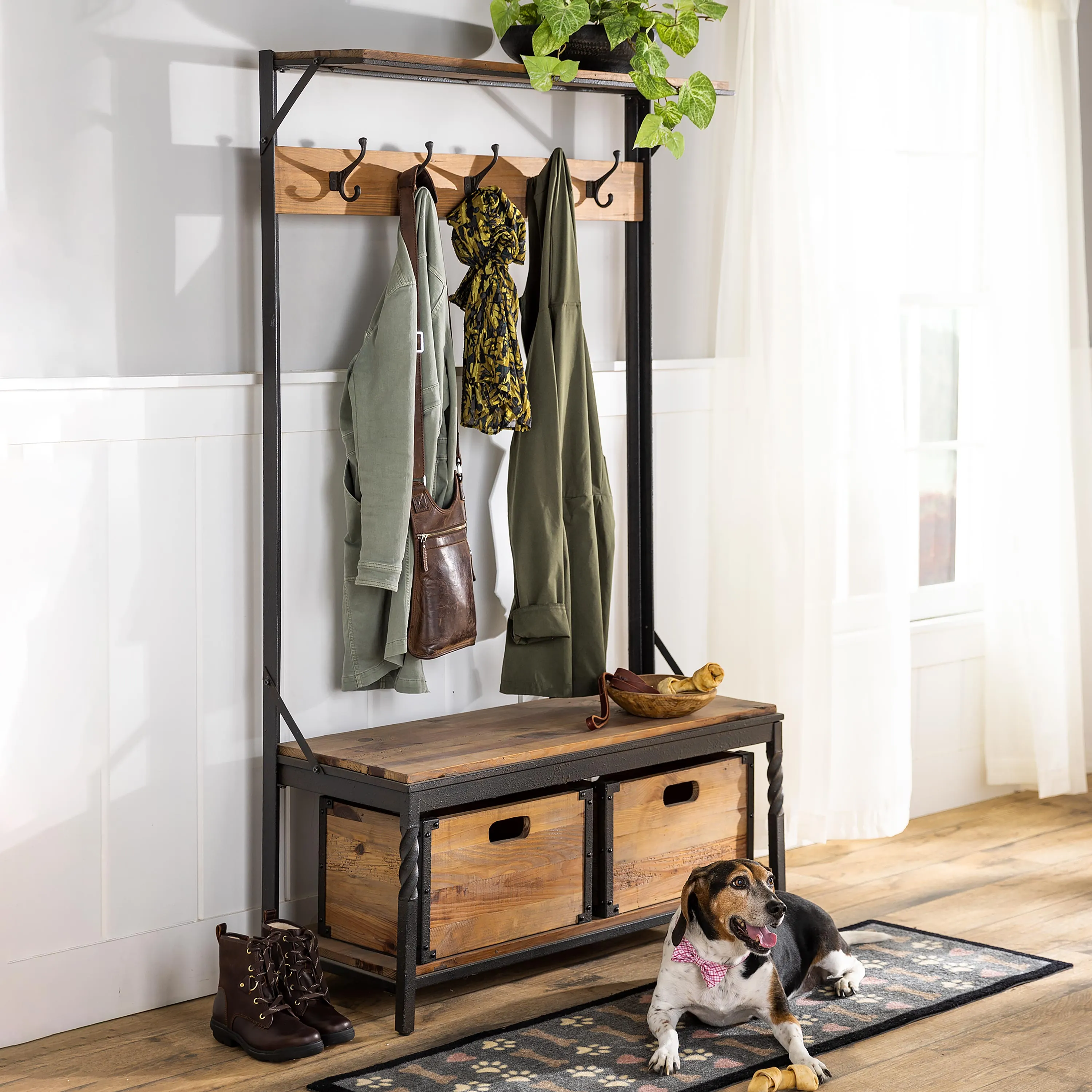 Walnut Deep Creek Coat Rack