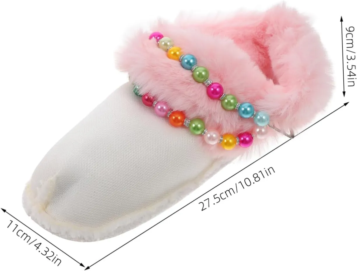 Warm And Furry Cotton Shoe Liners Winter Washable Plush Inserts For Shoes Removable Cozy Thermal