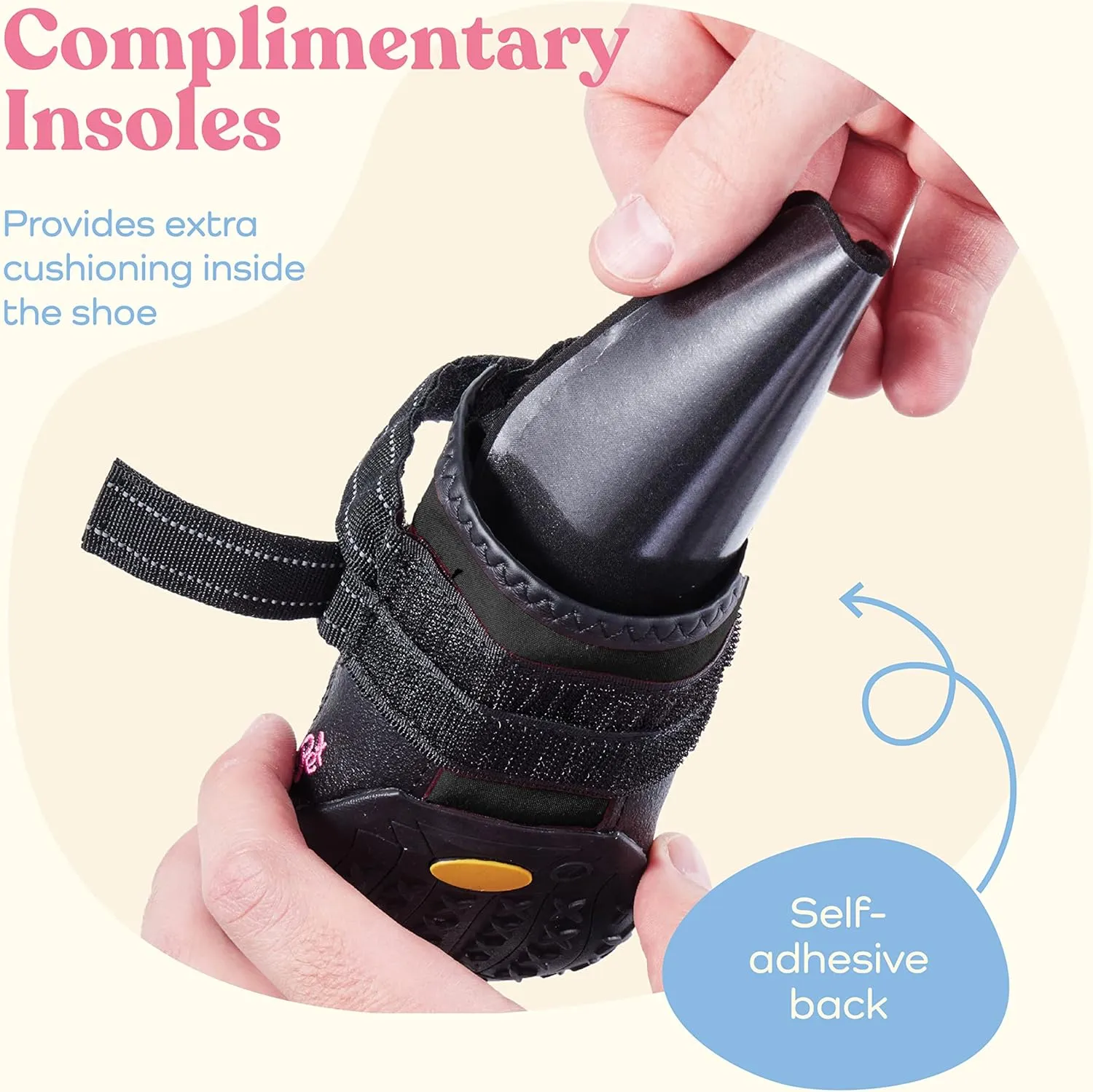 Waterproof Dog Shoes - Stylish Designed Shoes for Dogs - Dog Boots with Non-Slip Rubber Bottom Protects Paw from Hot or Cold Pavement, Dog Booties with Reflective Straps for Dogs Safety, Puppy Shoes.