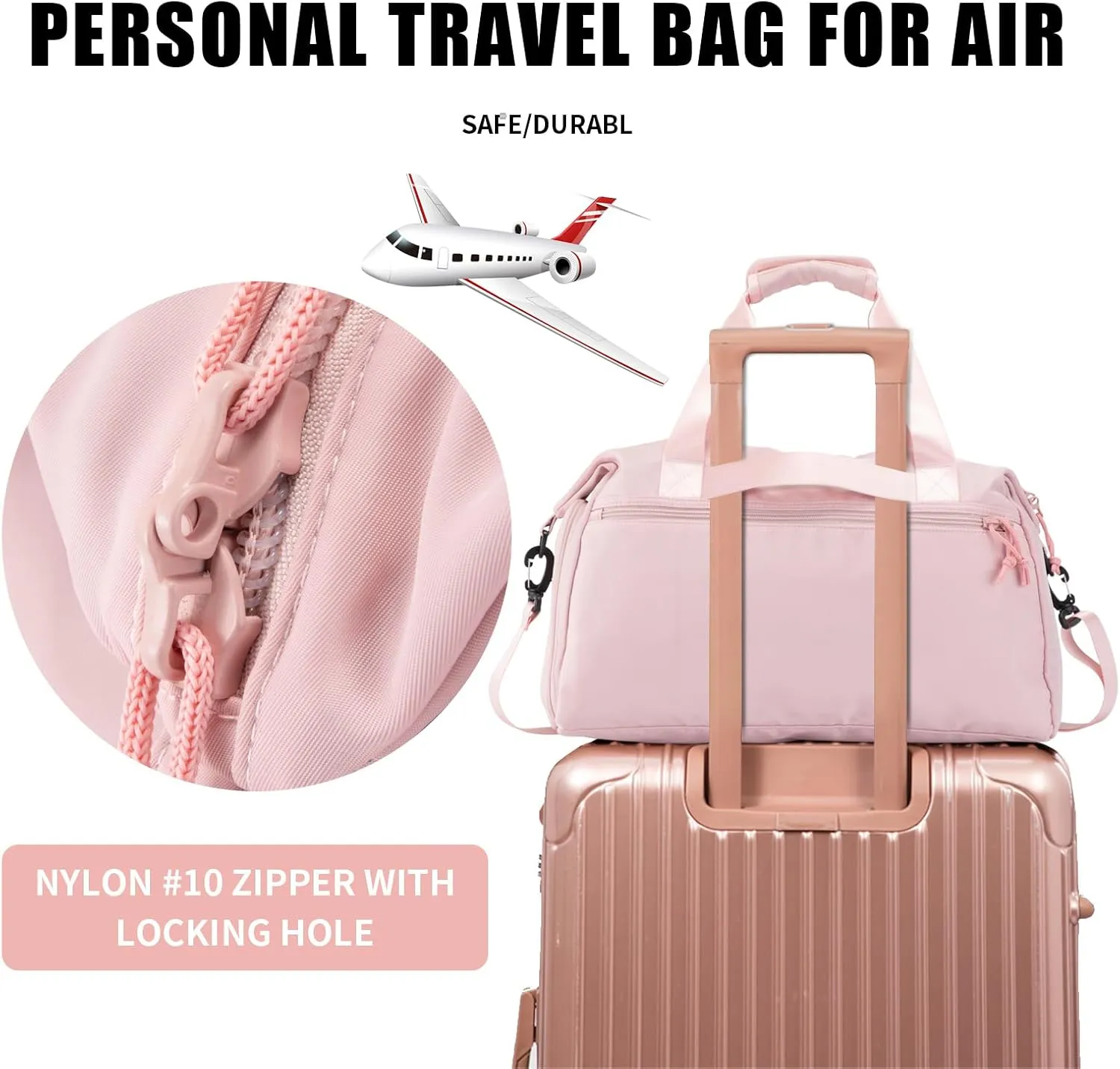 Weekender Duffel Bag with Shoe Compartment And Wet Pocket-Luggage Everyday Overnight Bag for Men and Women Travel-Carry On Gym Bag