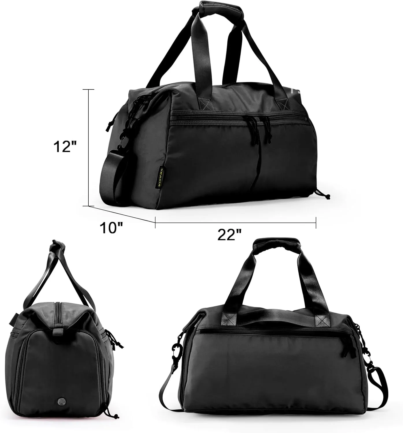 Weekender Duffel Bag with Shoe Compartment And Wet Pocket-Luggage Everyday Overnight Bag for Men and Women Travel-Carry On Gym Bag