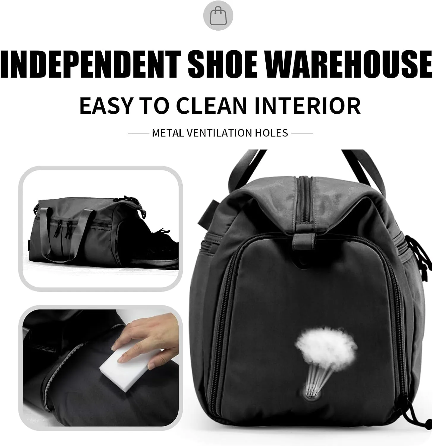 Weekender Duffel Bag with Shoe Compartment And Wet Pocket-Luggage Everyday Overnight Bag for Men and Women Travel-Carry On Gym Bag
