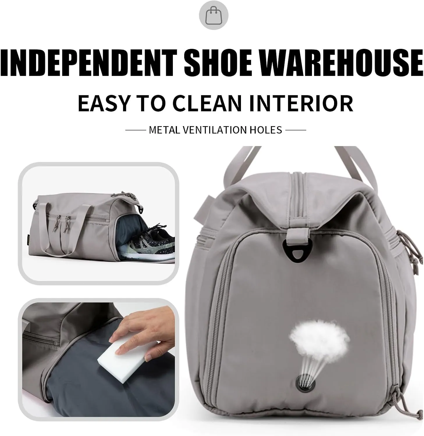 Weekender Duffel Bag with Shoe Compartment And Wet Pocket-Luggage Everyday Overnight Bag for Men and Women Travel-Carry On Gym Bag