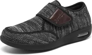 Wide Diabetic Edema Shoes, Fully Adjustable Closure, Easy to Put on and take Off, air Cushion Walking Shoes Suitable for Swollen feet of The Elderly for Outdoor