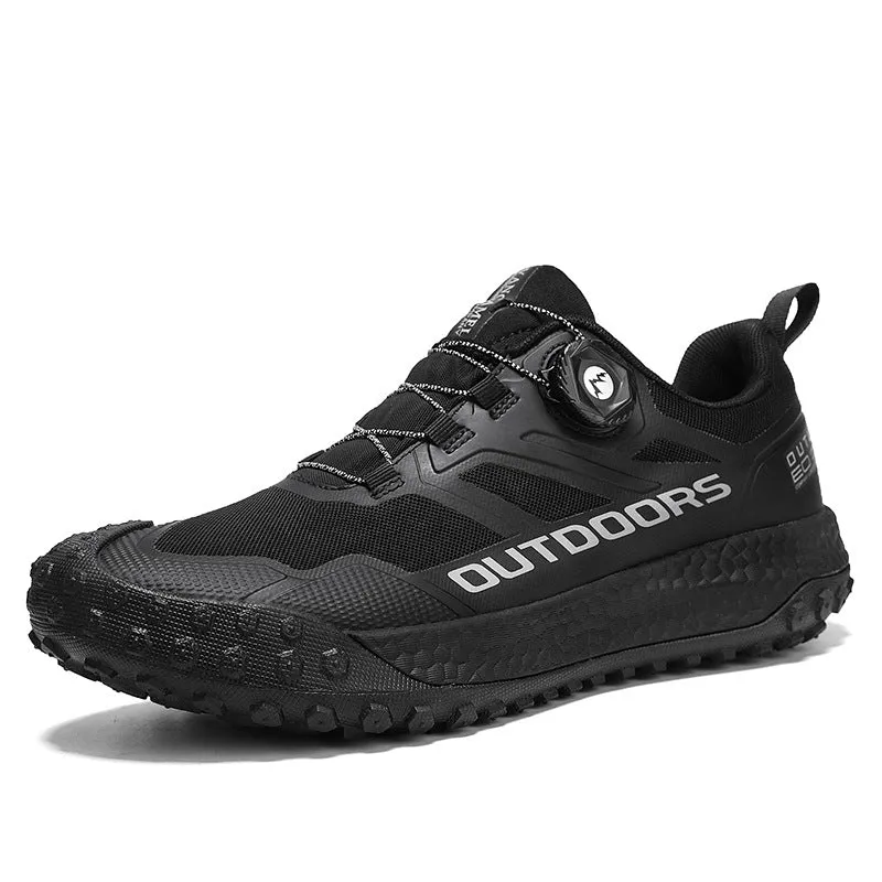 Wildking Men's Waterproof Quick Response Automatic Buckle Mid-Top Hiking Shoes
