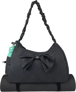 WOLT Gym Bag For Women, Yoga Mat Bag with Shoes Compartment, Wet Pocket and Water Bottle Pocket