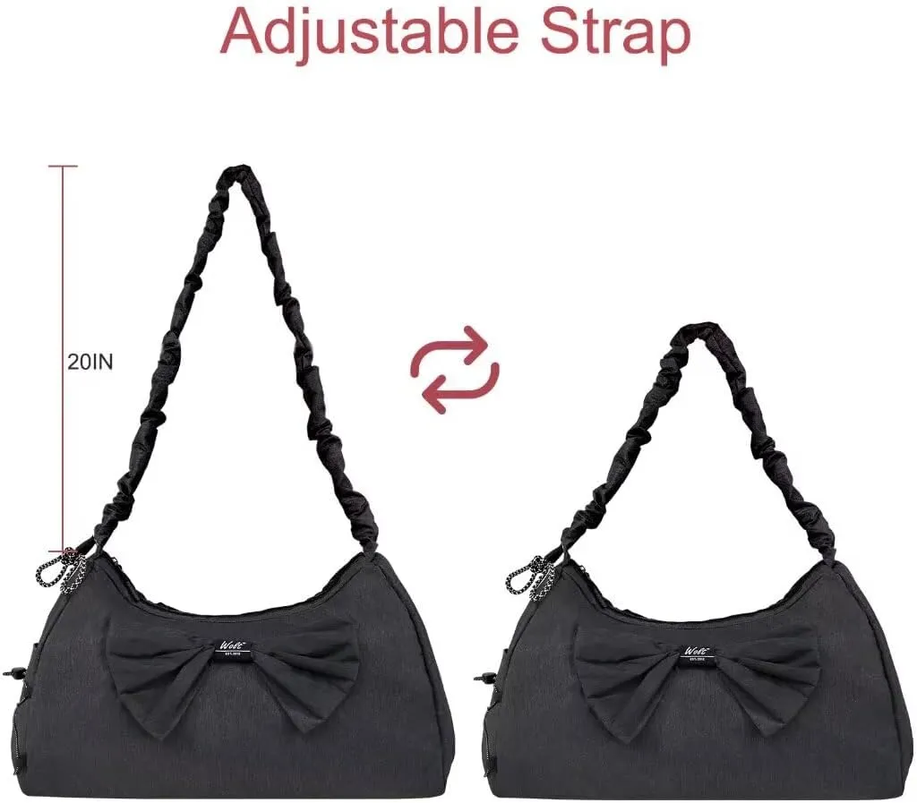 WOLT Gym Bag For Women, Yoga Mat Bag with Shoes Compartment, Wet Pocket and Water Bottle Pocket