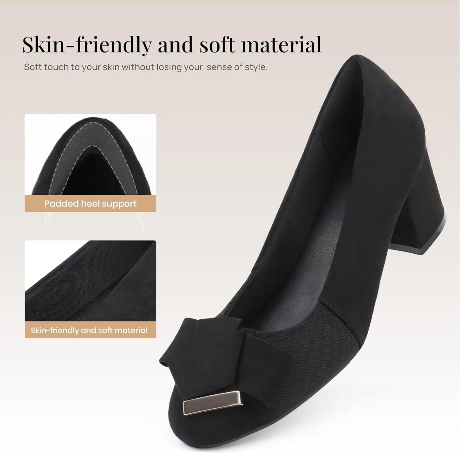 Women Bunion Pumps Comfortable Dress Shoes Orthopedic Heels
