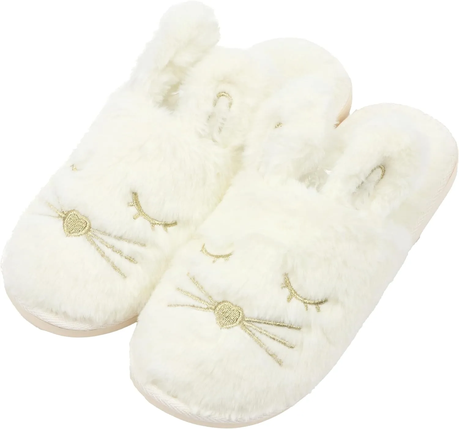 Women Bunny Animal Slippers Cute Soft House Shoes Cozy Memory Foam Bedroom Slippers Rabbit Christmas Gifts Indoor Outdoor