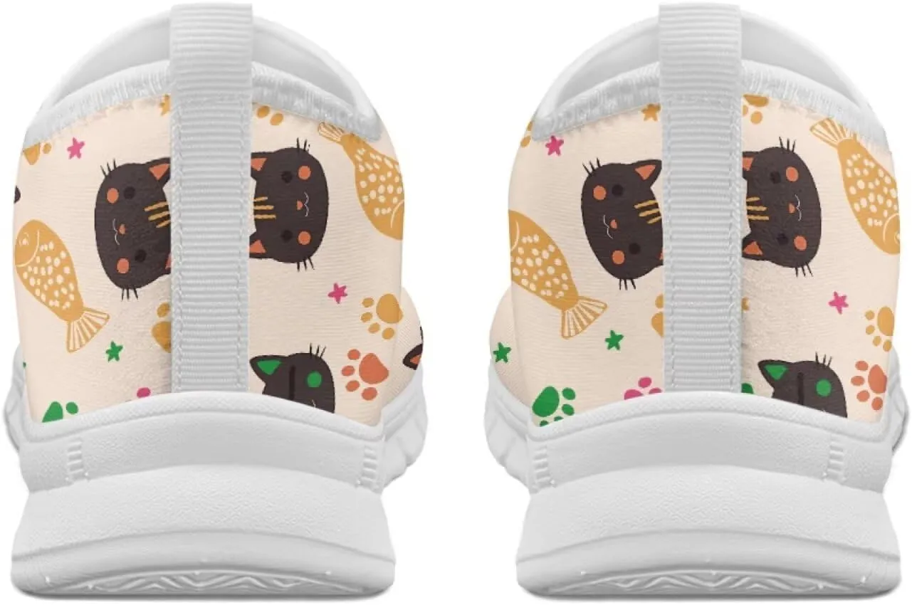 Women Casual Loafers Animal Print Non Slip Work Shoes Wide Width Low-Cut Flat Sneakers Everyday Footwear