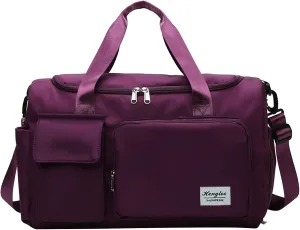 Women Gym Bag with Shoes Compartment,28L Travel Duffel Bags,Large Weekender Bag for Sports Travel Workout Yoga