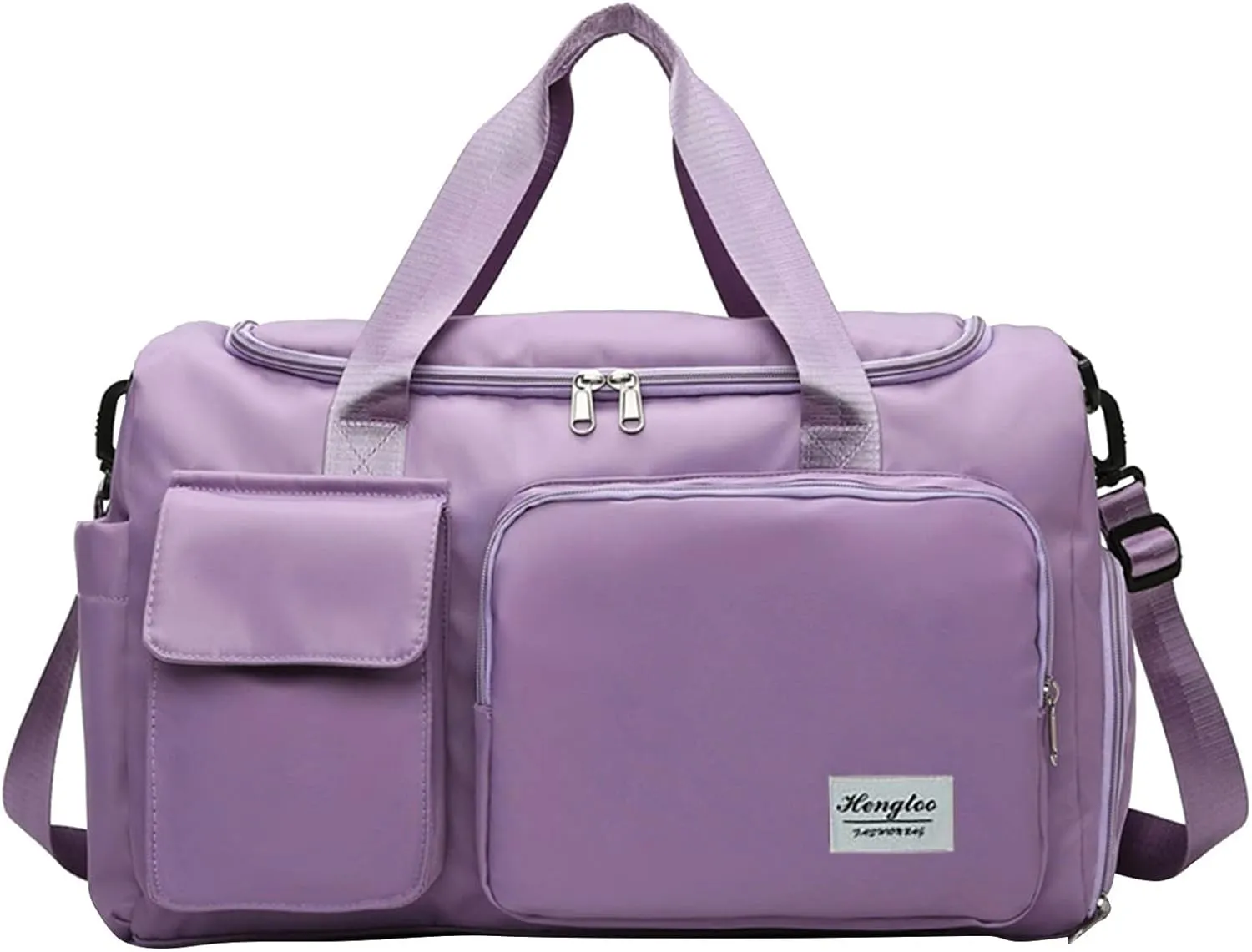 Women Gym Bag with Shoes Compartment,28L Travel Duffel Bags,Reusable Overnight Bag for Yoga Workout Travel Sports