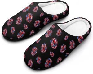 Women House Slippers Ladies Christmas Cotton Slippers Memory Foam Clog Slippers Non-Slip Warm Indoor Outdoor Shoes