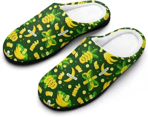 Women House Slippers Ladies Halloween Cotton Slippers Closed Toe Soft Clog Slippers Non-Slip Warm Indoor Outdoor Shoes