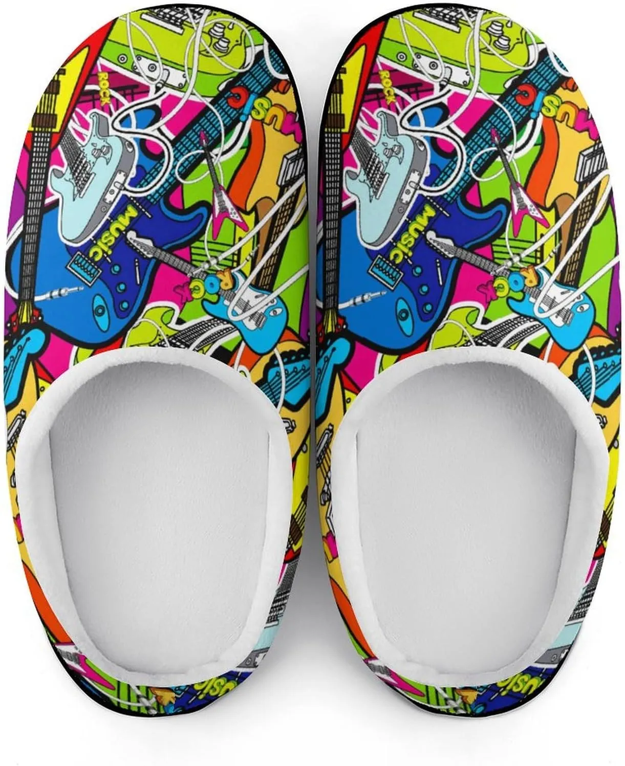 Women House Slippers Ladies Halloween Cotton Slippers Closed Toe Soft Clog Slippers Non-Slip Warm Indoor Outdoor Shoes