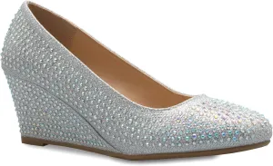 Women's Adorable Low Wedge Heel Shoe - Easy Low Pumps - Basic Slip On, Comfort