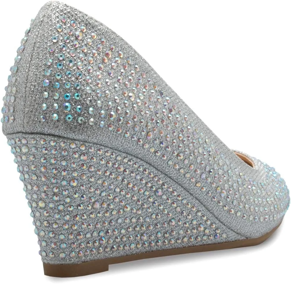 Women's Adorable Low Wedge Heel Shoe - Easy Low Pumps - Basic Slip On, Comfort