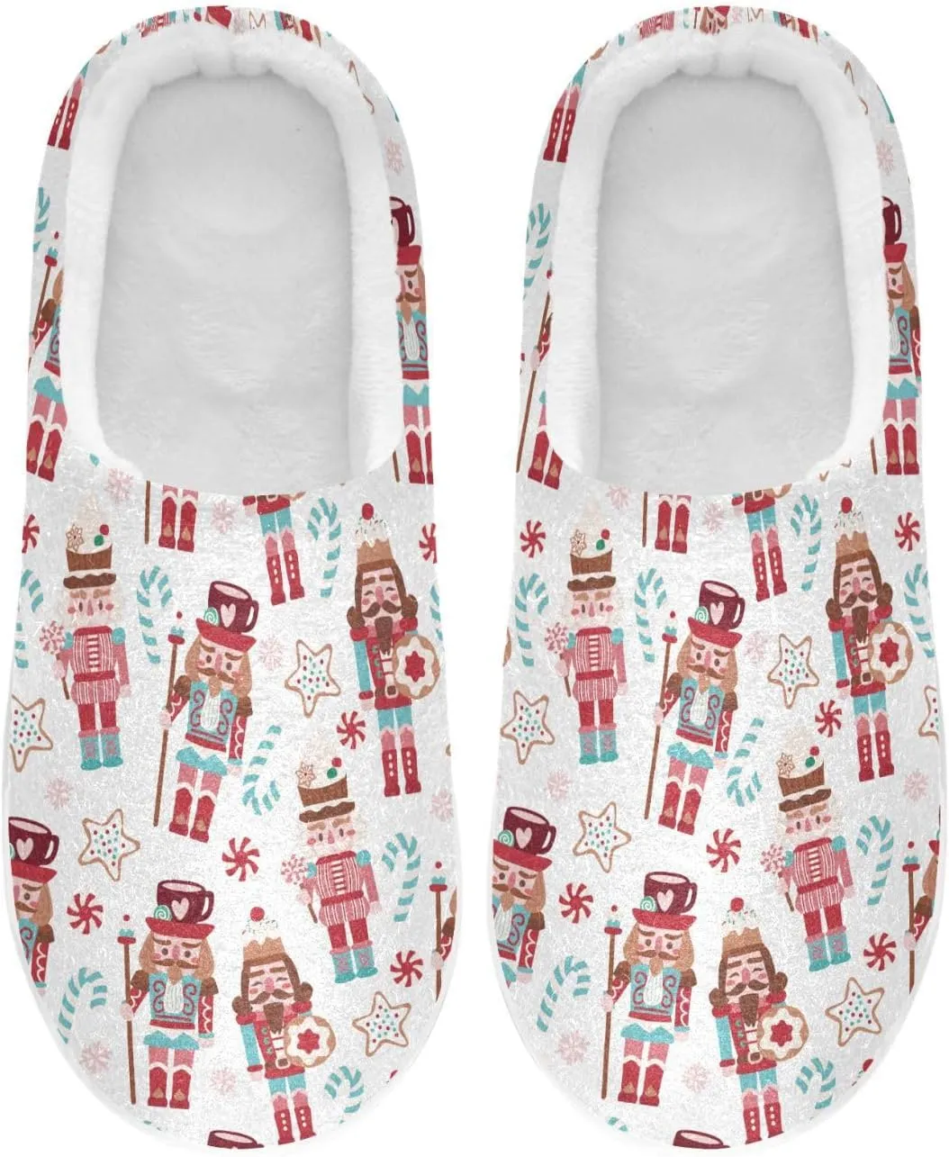 Women's and Men's Fuzzy House Slippers - Cozy Memory Foam Indoor/Outdoor Warm Nonslip Family Slippers