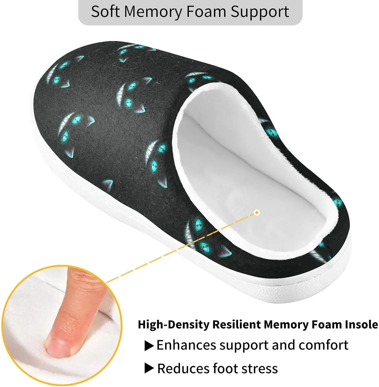 Women's and Men's Fuzzy House Slippers - Cozy Memory Foam Indoor/Outdoor Warm Nonslip Family Slippers